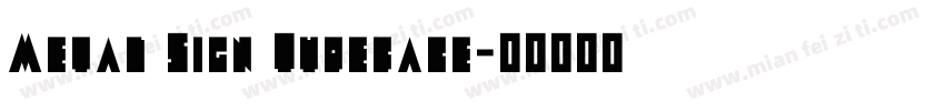 Metal Sign Typeface字体转换